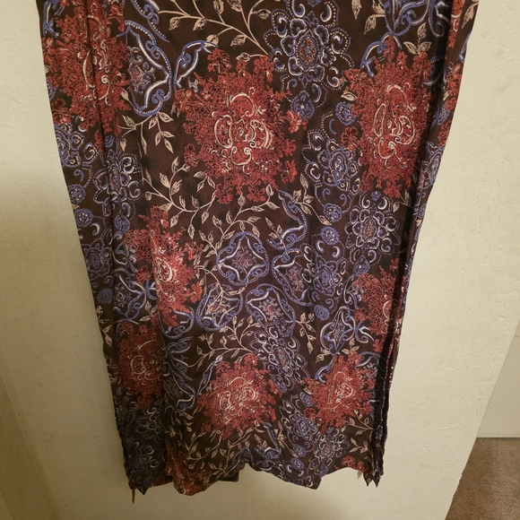 JM  Women Collection By Jennifer Moore    Floral Colorful Maxi Dress Size 1X - Picture 6 of 9